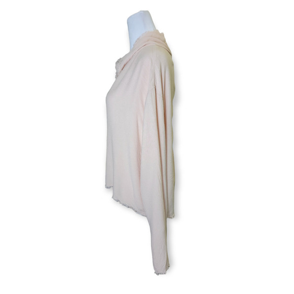 Cloth & Stone Frayed Edge Button Down Back Long Sleeve Top Size Medium - Picture 4 of 9